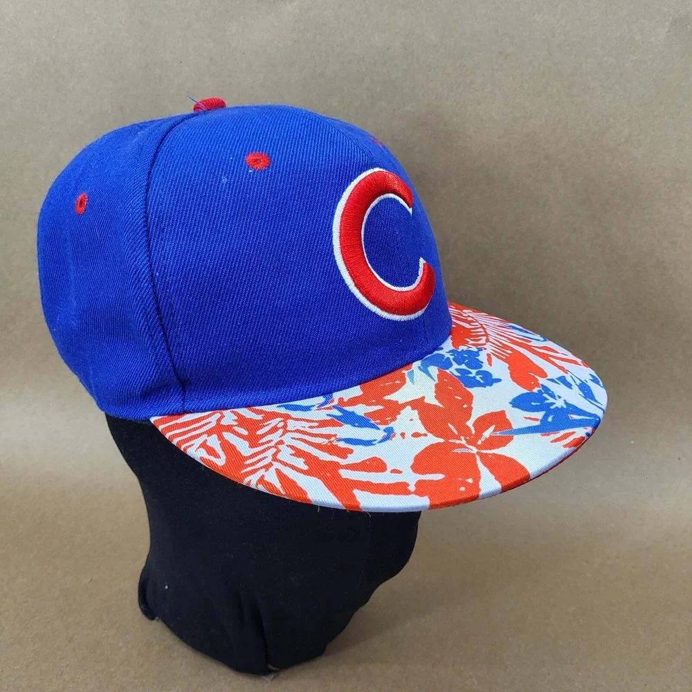 New Era Chicago Cubs 9Fifty Snapbkack Hat Hawaiian Floral Red Blue Original Fit